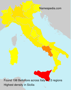 Surname Bellofiore in Italy