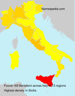 Surname Bertolami in Italy