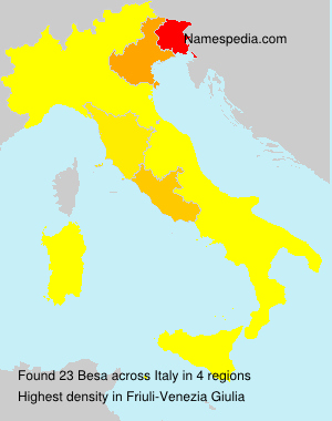 Surname Besa in Italy