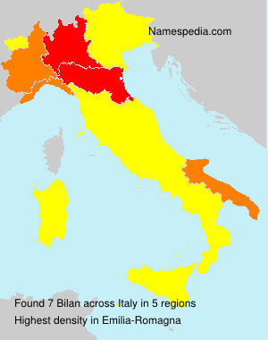 Surname Bilan in Italy