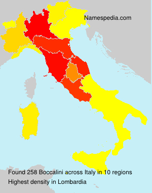 Surname Boccalini in Italy