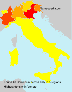 Surname Bornancin in Italy