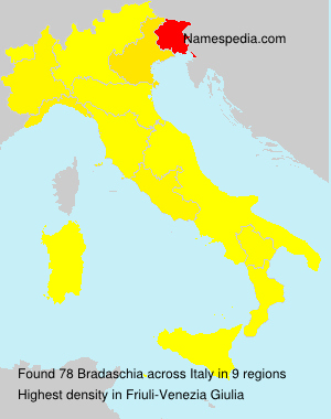 Surname Bradaschia in Italy
