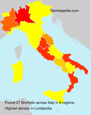 Surname Brofferio in Italy