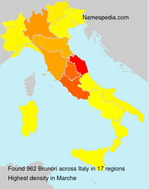 Surname Brunori in Italy