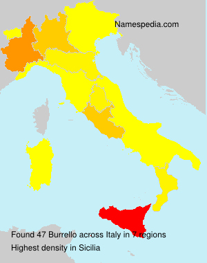 Surname Burrello in Italy