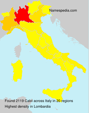 Surname Calvi in Italy