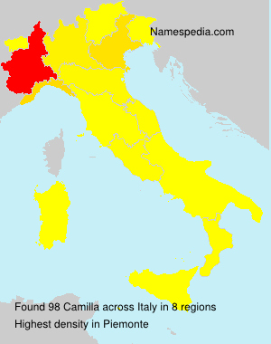 Surname Camilla in Italy