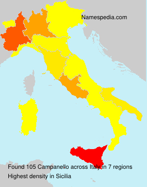 Surname Campanello in Italy