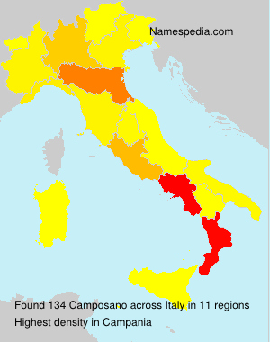 Surname Camposano in Italy