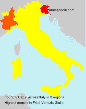 Surname Capel in Italy