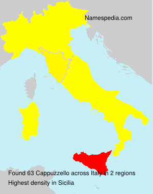 Surname Cappuzzello in Italy