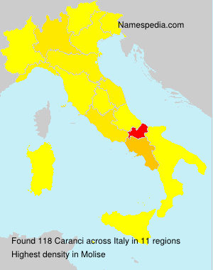 Surname Caranci in Italy