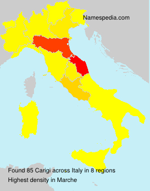 Surname Carigi in Italy