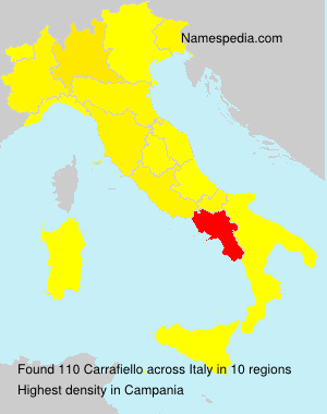 Surname Carrafiello in Italy