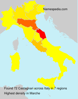 Surname Castagnari in Italy