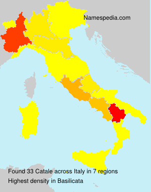 Surname Catale in Italy