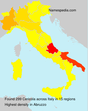 Surname Cericola in Italy