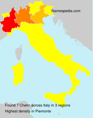 Surname Chelin in Italy