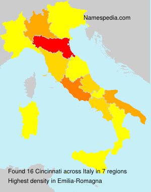 Surname Cincinnati in Italy