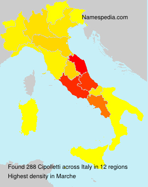 Surname Cipolletti in Italy