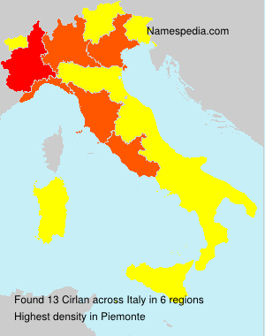 Surname Cirlan in Italy