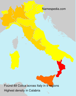 Surname Colica in Italy
