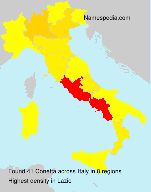 Surname Conetta in Italy