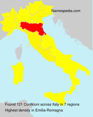 Surname Conficoni in Italy