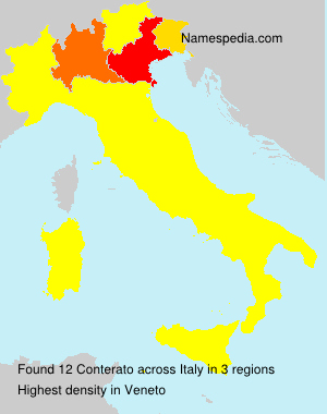 Surname Conterato in Italy