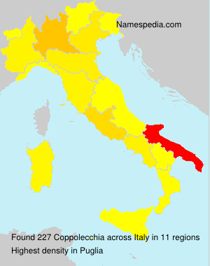 Surname Coppolecchia in Italy