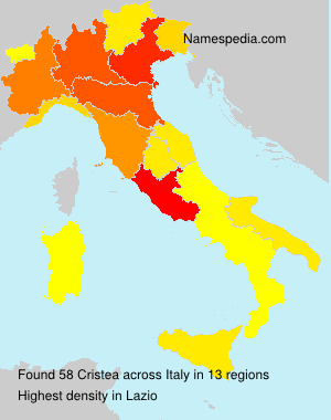 Surname Cristea in Italy