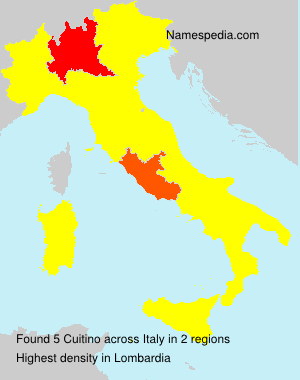 Surname Cuitino in Italy