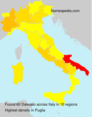 Surname Dalessio in Italy