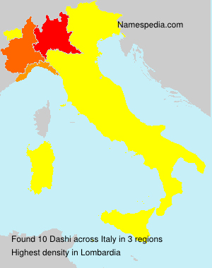 Surname Dashi in Italy