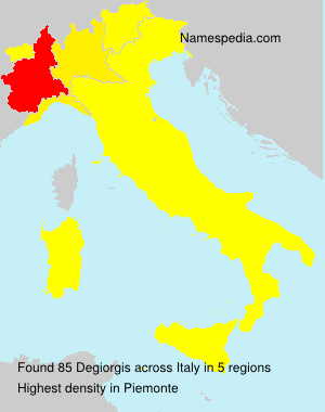 Surname Degiorgis in Italy