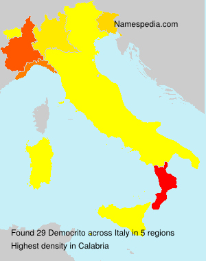 Surname Democrito in Italy