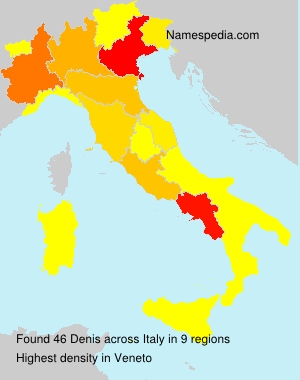 Surname Denis in Italy