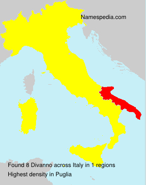 Surname Divanno in Italy