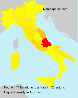 Surname Emidio in Italy