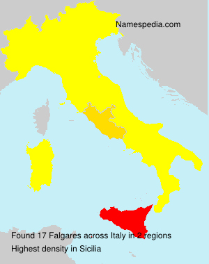 Surname Falgares in Italy