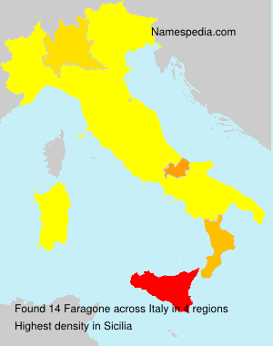 Surname Faragone in Italy