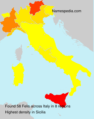 Surname Felis in Italy