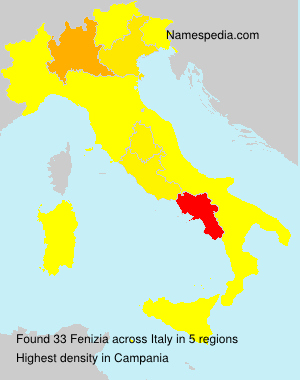 Surname Fenizia in Italy