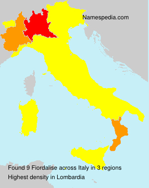 Surname Fiordalise in Italy