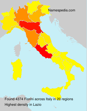 Surname Fiorini in Italy