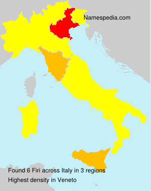 Surname Firi in Italy