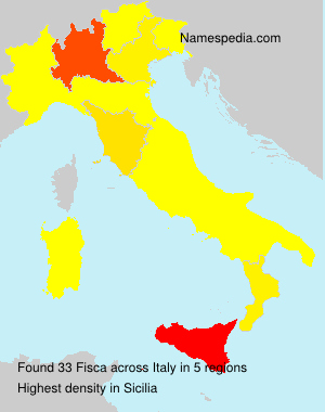 Surname Fisca in Italy