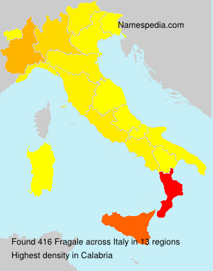 Surname Fragale in Italy