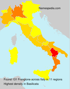 Surname Frangione in Italy